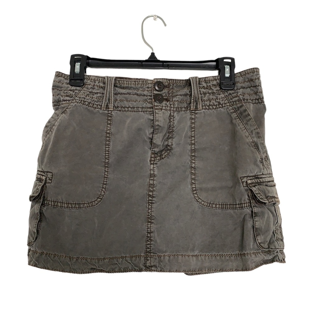 American Eagle army green Cargo mini skirt